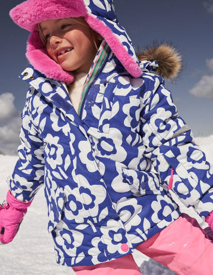 All-Weather Waterproof Jacket-Ivory/Bluing Blue Floral-4