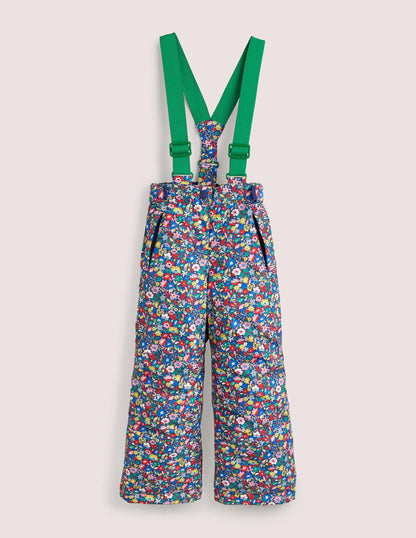 All Weather Waterproof Trouser-Multi Patchwork Floral-1