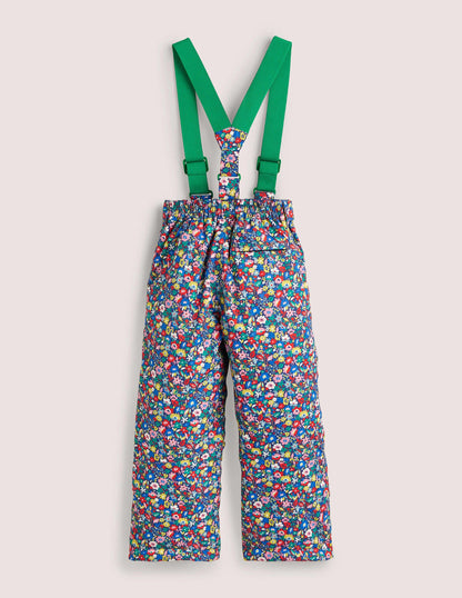 All Weather Waterproof Trouser-Multi Patchwork Floral-2