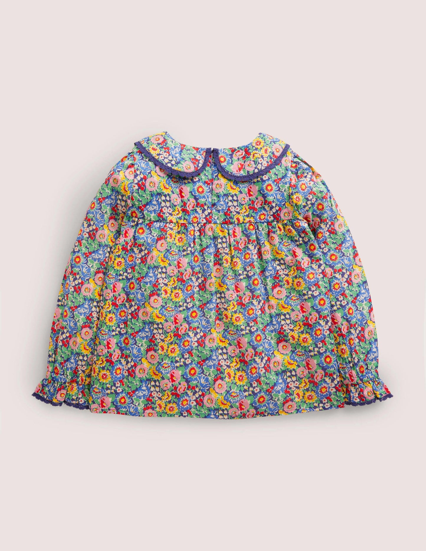 Detailed Collar Woven Top-Multi Floral