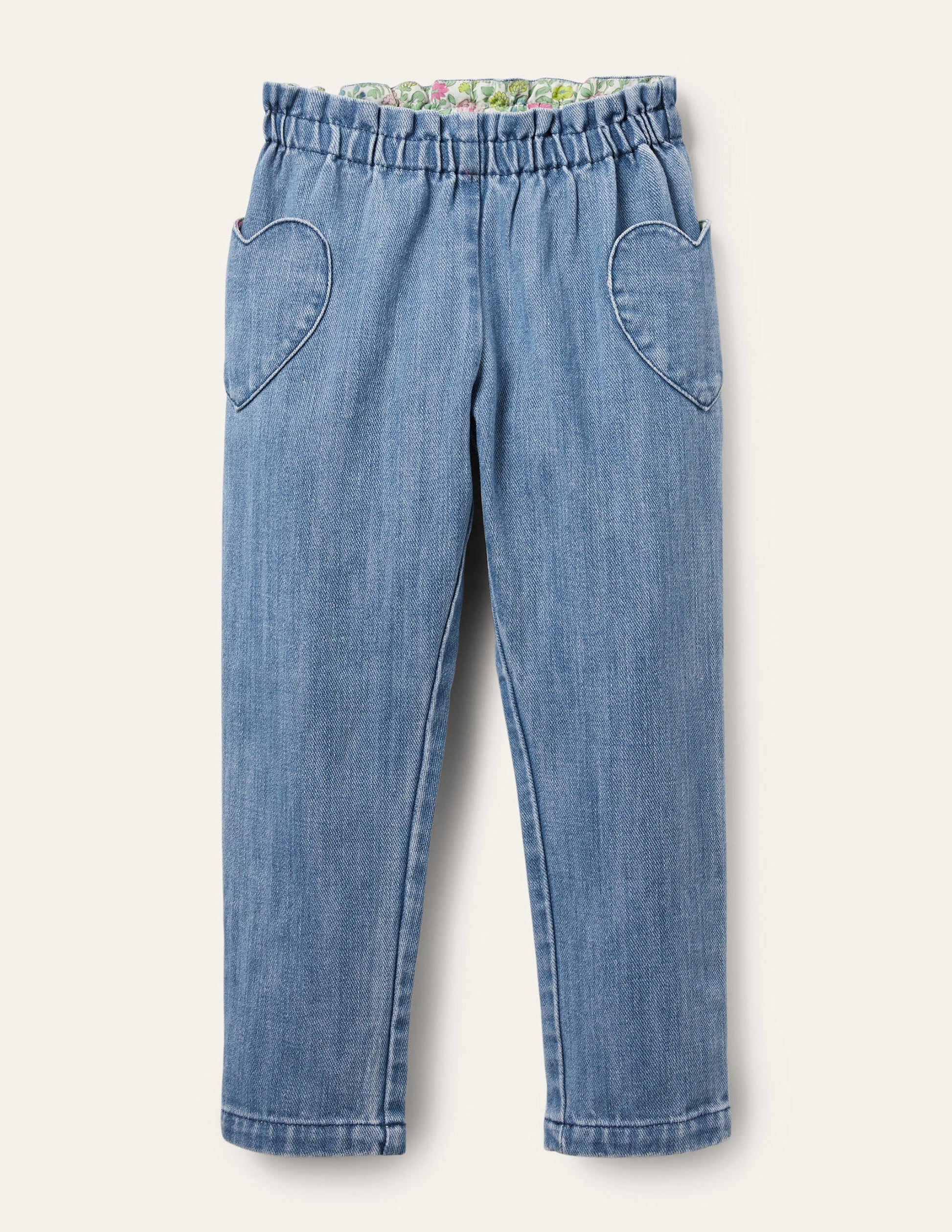 Pull-on Trousers-Mid Vintage Denim-1