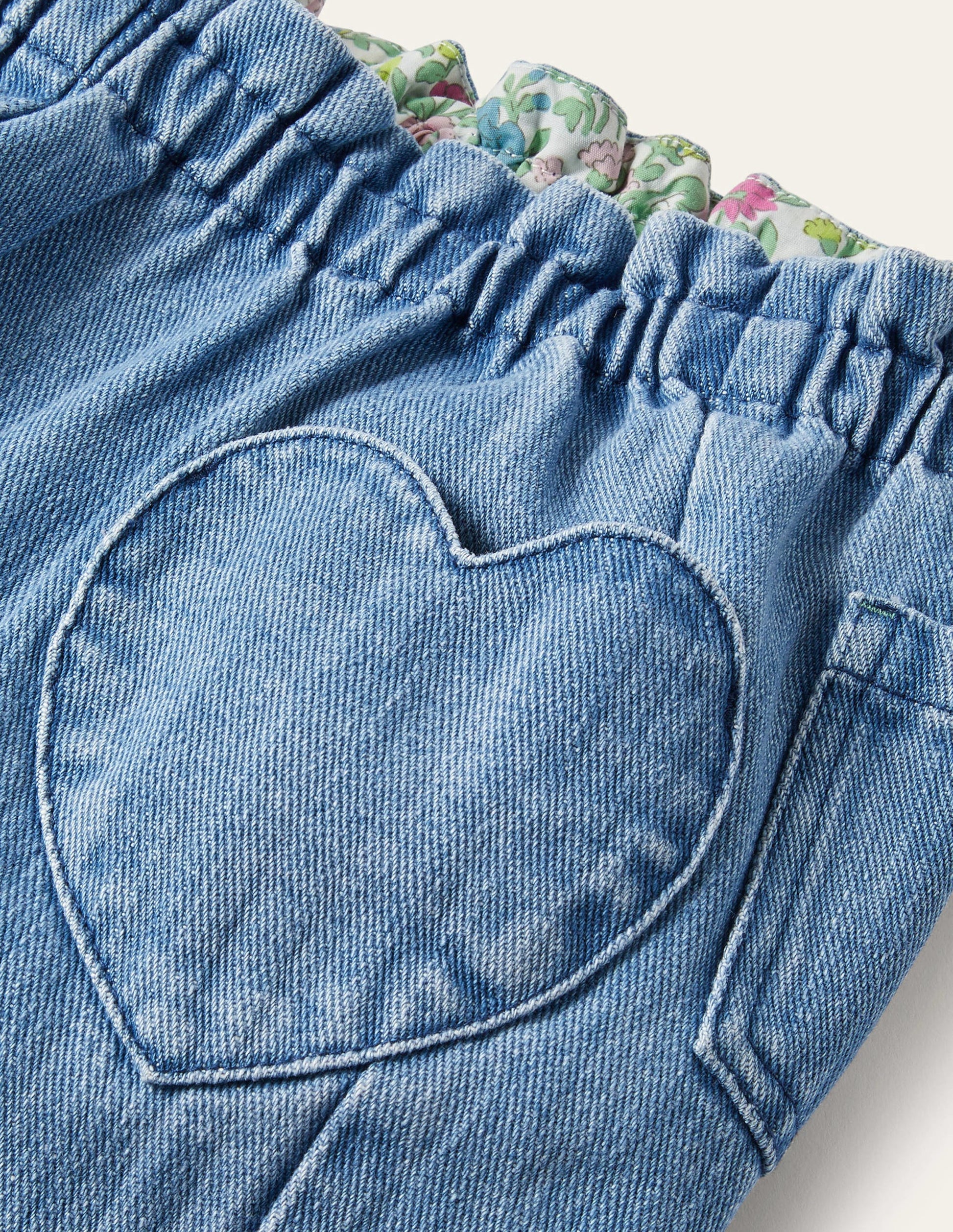 Pull-on Trousers-Mid Vintage Denim-3