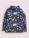 Roll Neck Supersoft T-shirt-Starboard Blue Global Animals