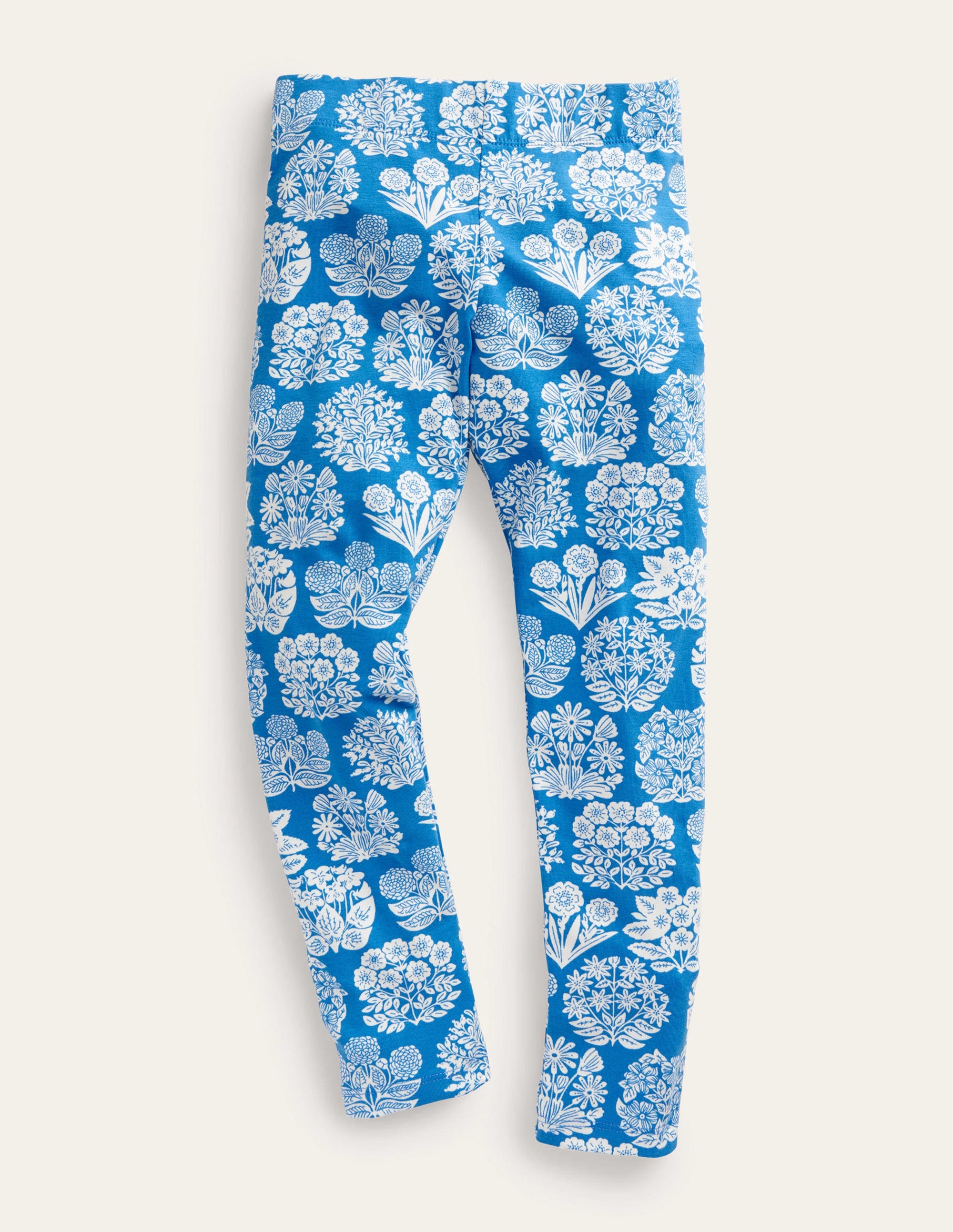 Fun Leggings-Bright Marina Floral - Image 1