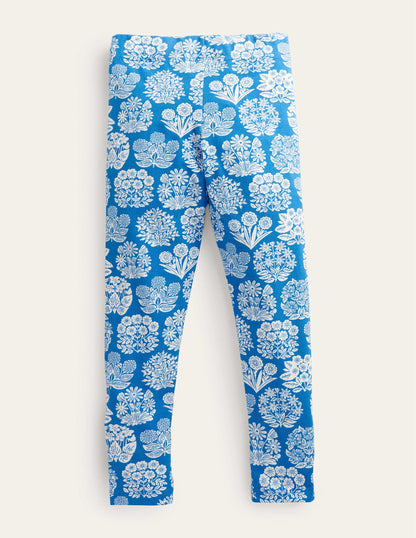 Fun Leggings-Bright Marina Floral-2