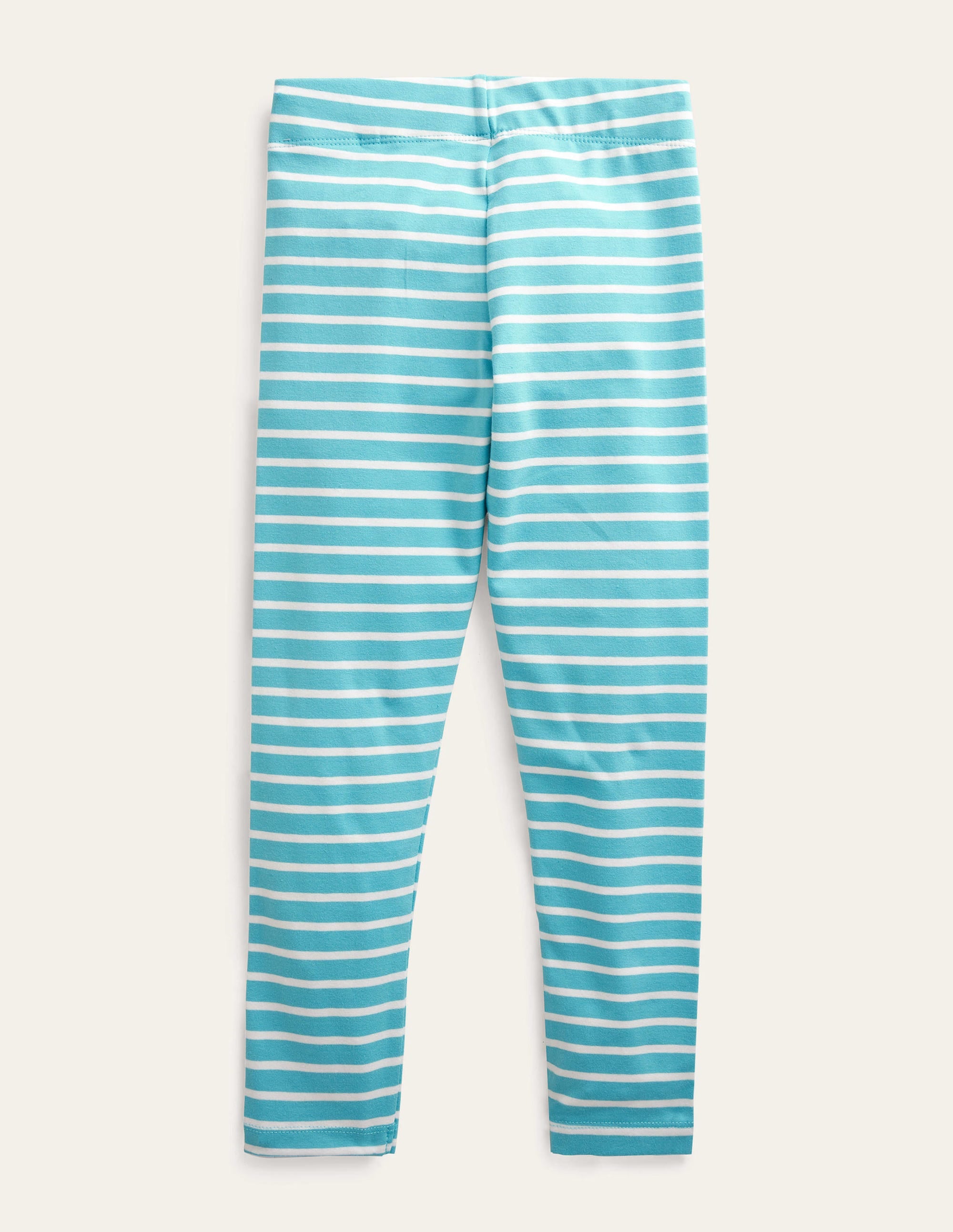 Fun Leggings-Aqua Blue/Ivory - Image 2