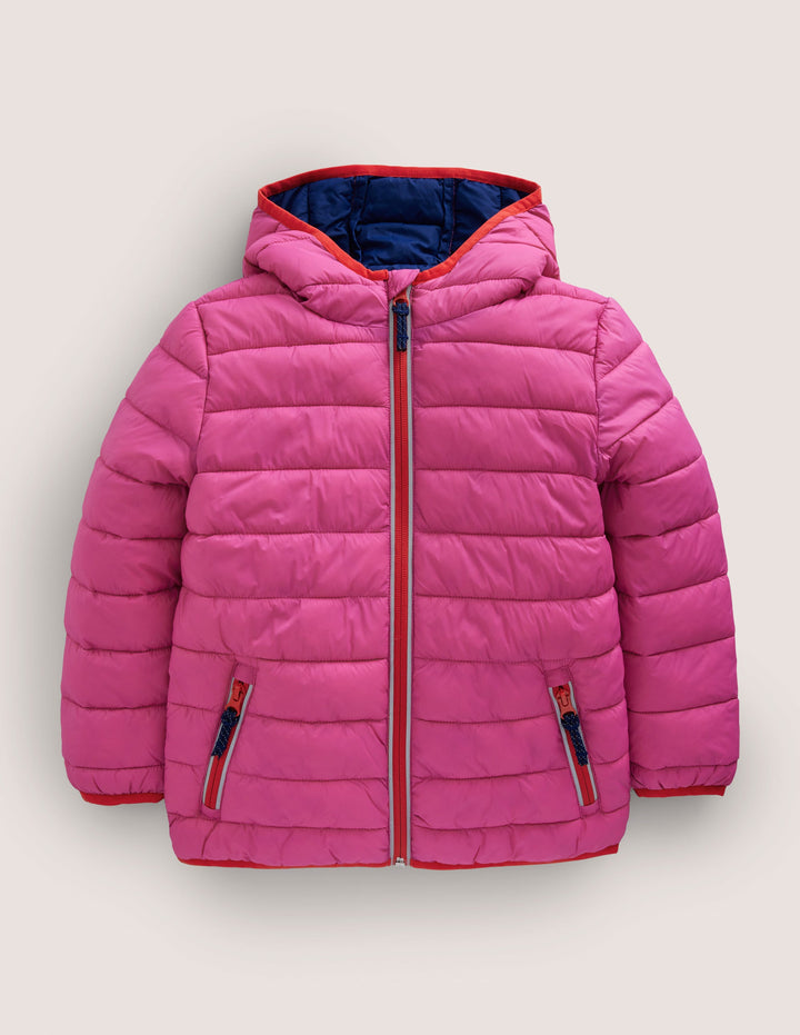Cosy Pack-away Padded Jacket-Tickled Pink