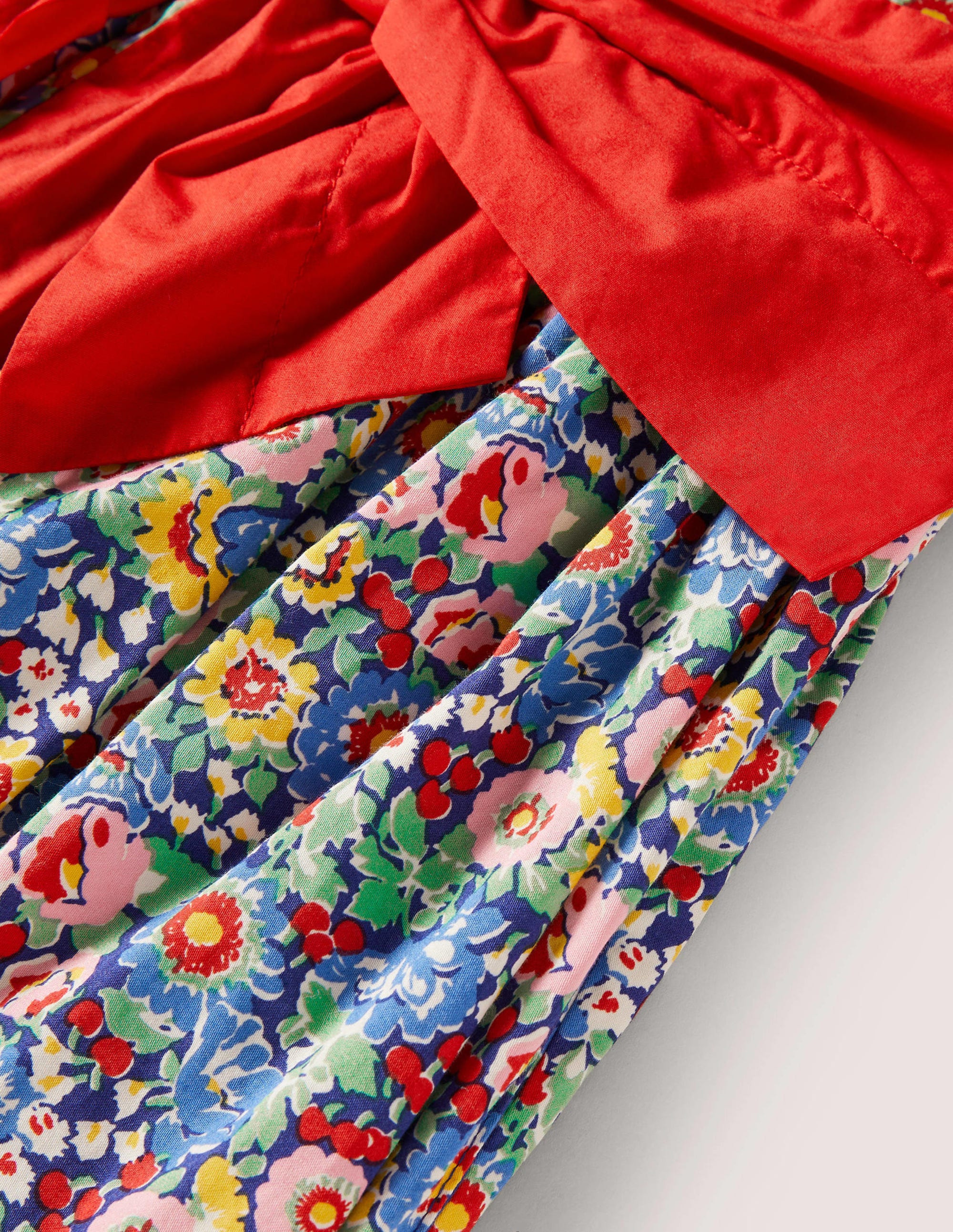 Floral Bow Party Dress-Multi Floral Bow - Image 3