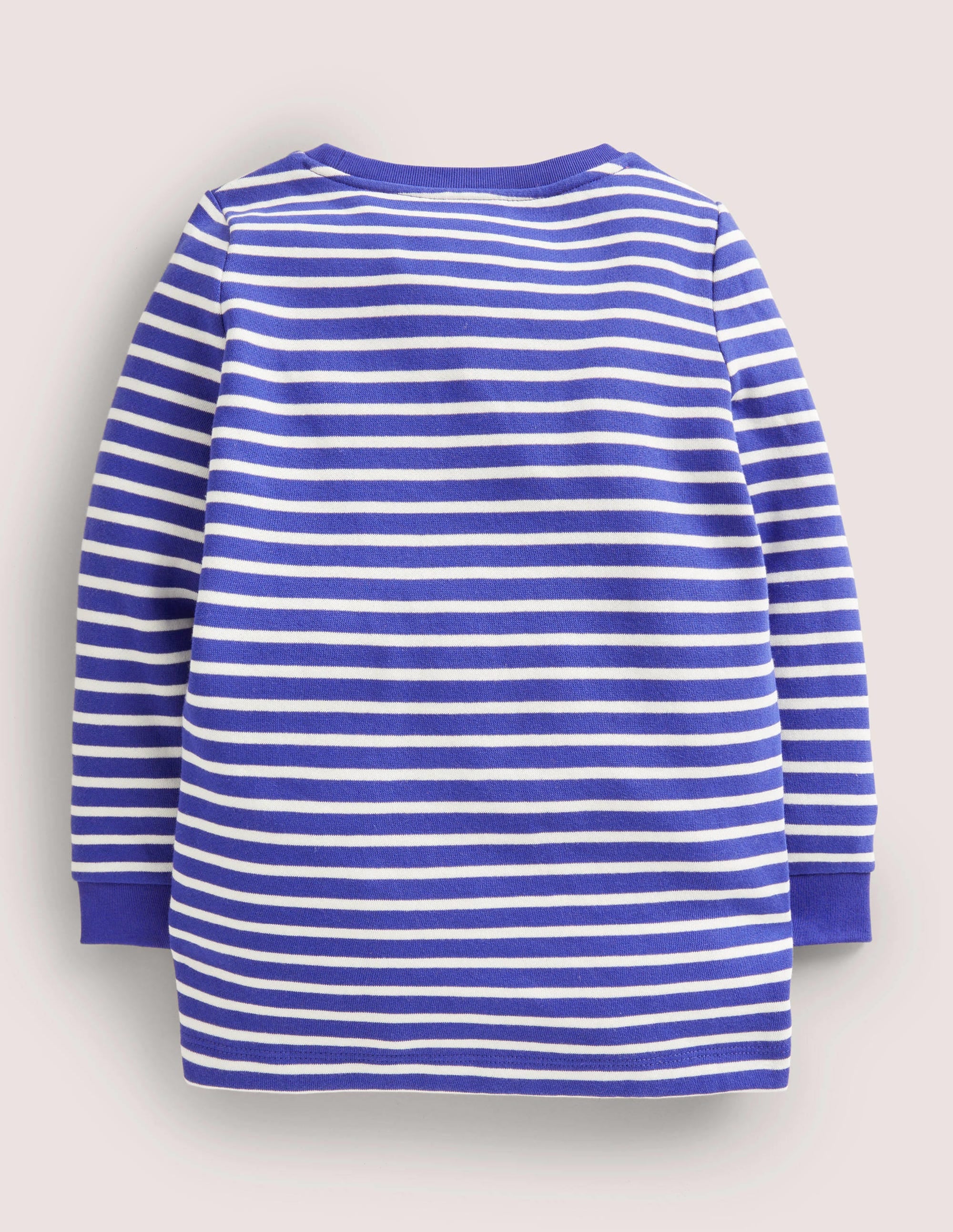 Appliqué Pocket Tunic-Bluing Blue/Ivory Dog - Image 3