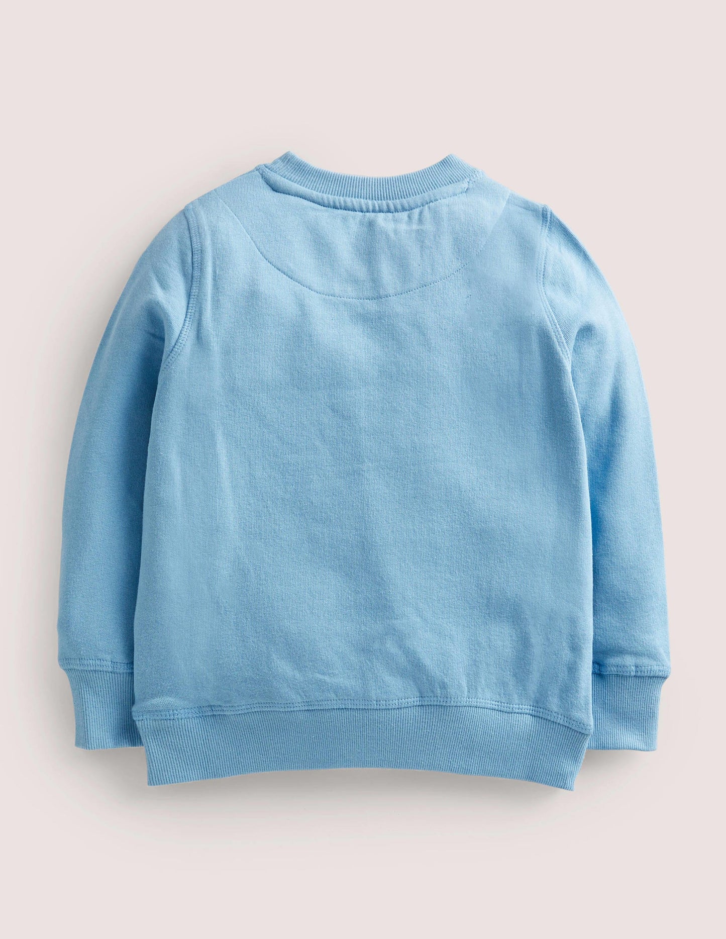 Blue Reindeer Embroidered Sweatshirt-Dusty Blue Reindeer