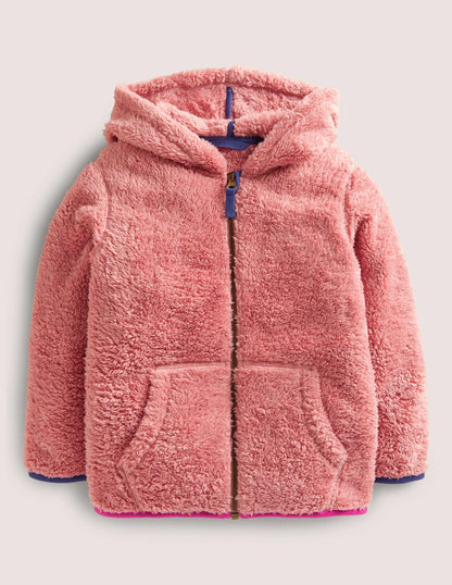 Borg Hoodie-Almond Pink-1