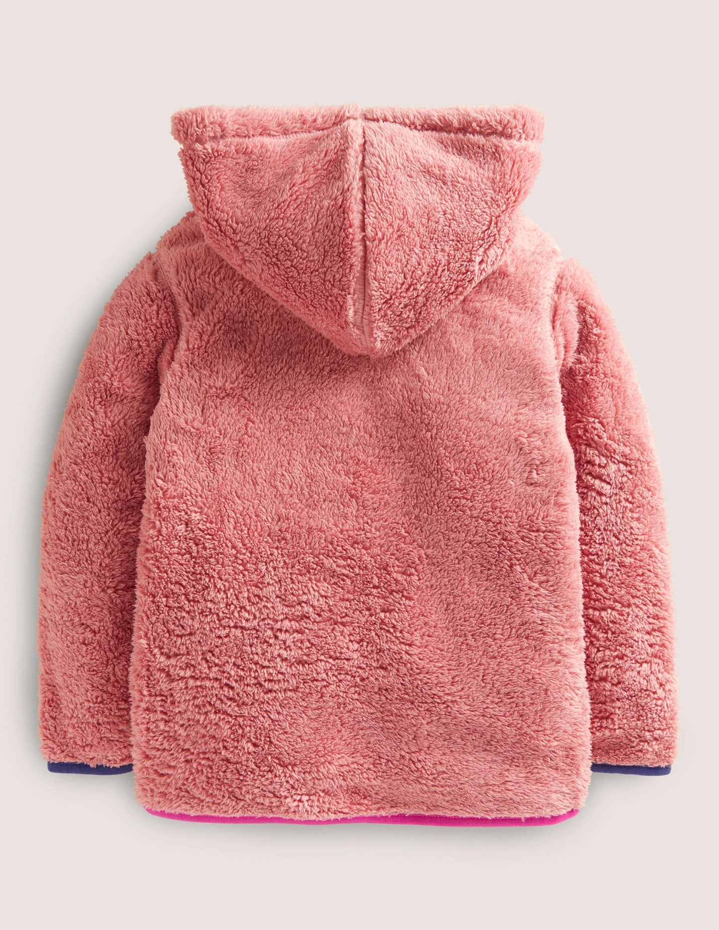 Borg Hoodie-Almond Pink