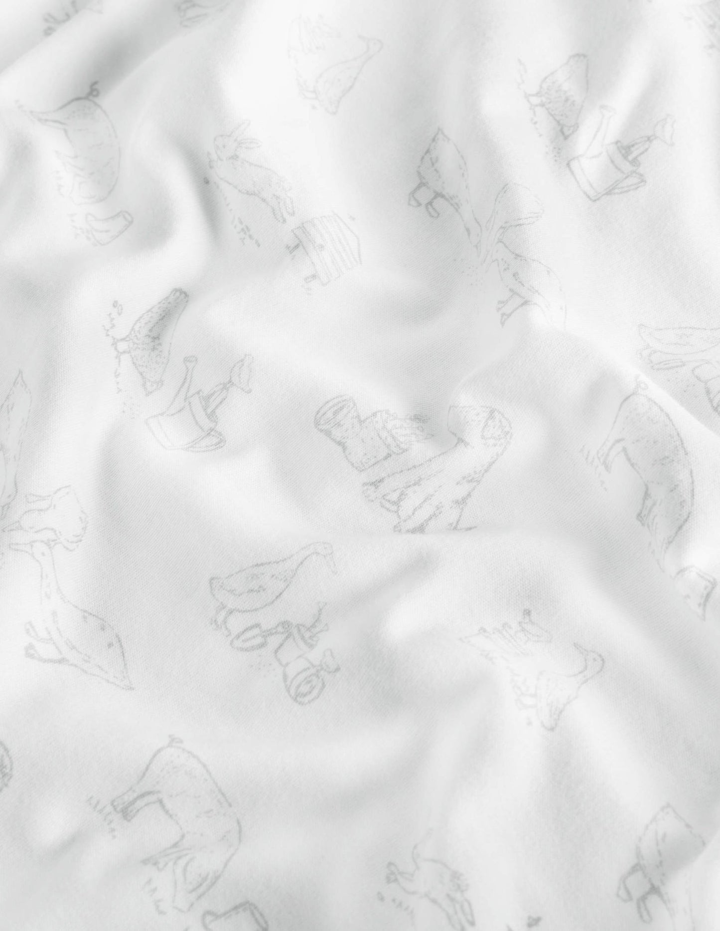 Newborn Jersey Blanket-Ivory/Grey
