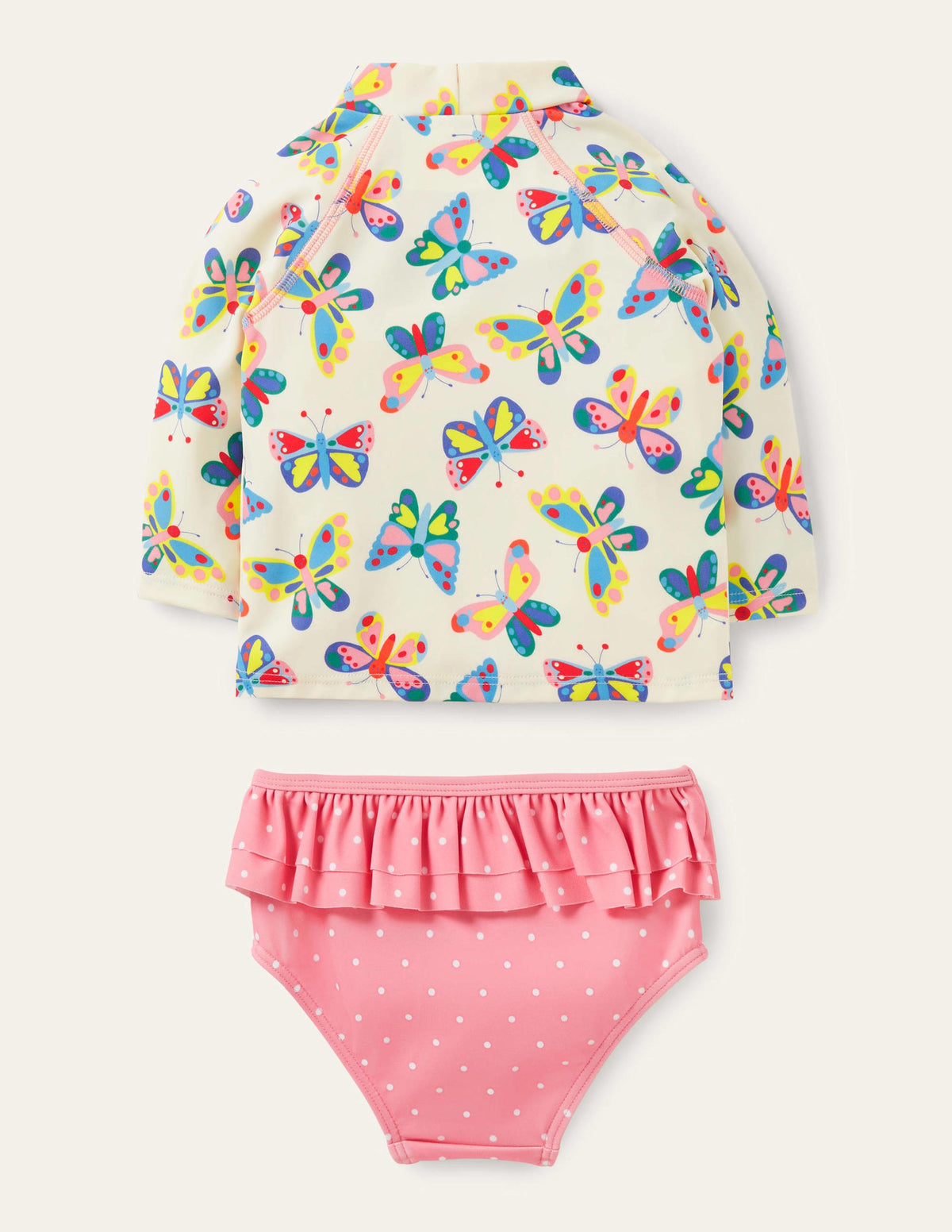 Rash Vest Set-Ivory Butterflies-2