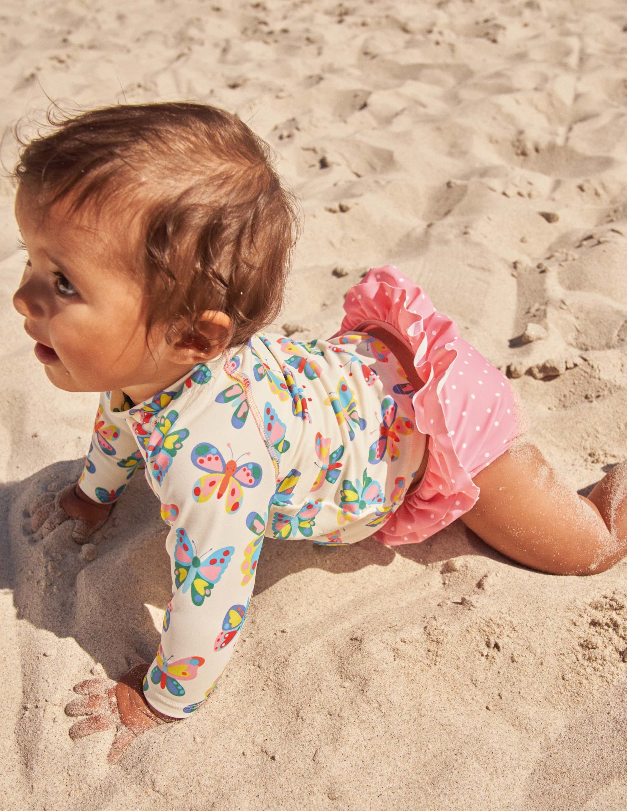 Rash Vest Set-Ivory Butterflies - Image 5