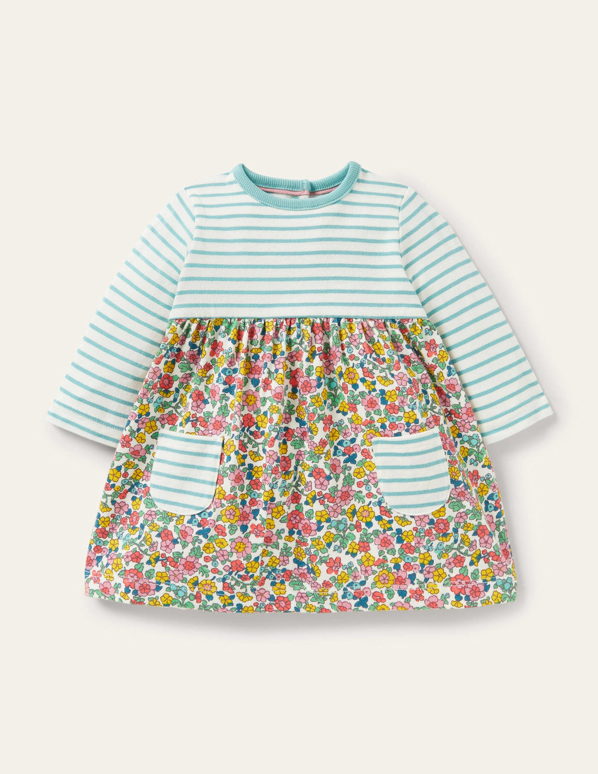 Hotch Potch Dress-Multi Vintage Flowerbed - Image 1