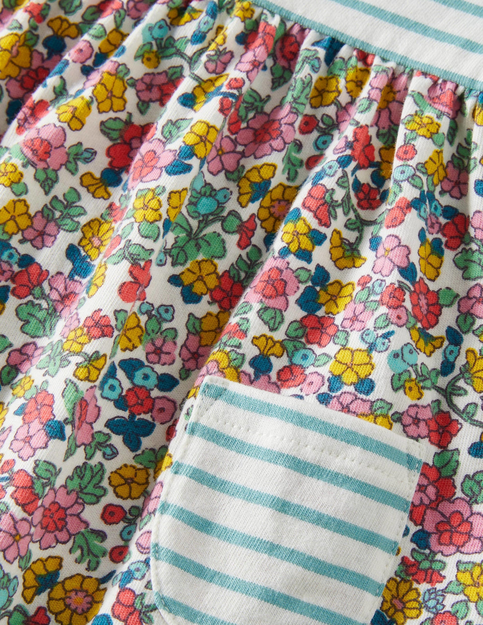 Hotch Potch Dress-Multi Vintage Flowerbed-3