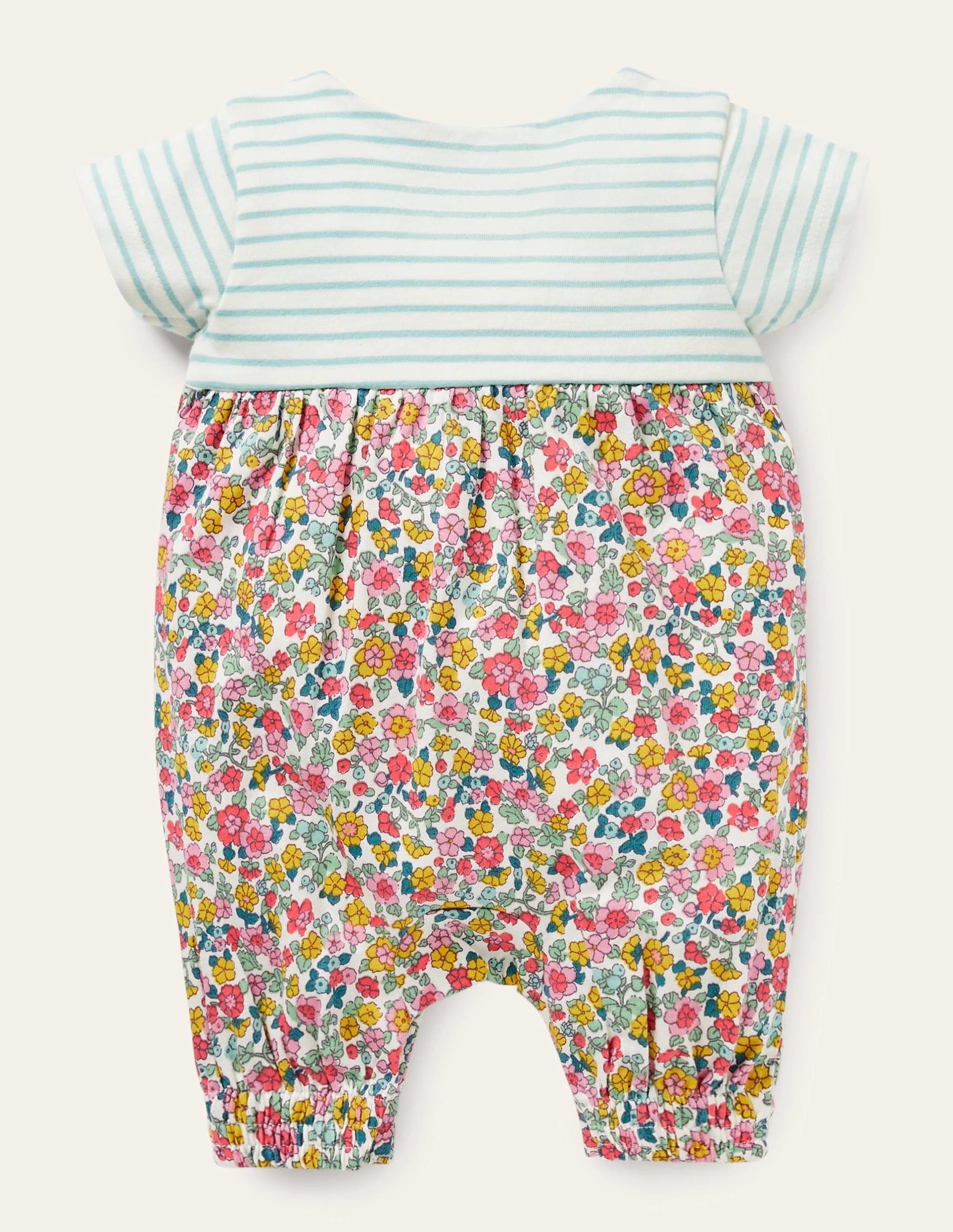 Jersey Hotchpotch Romper-Multi Vintage Flowerbed - Image 2