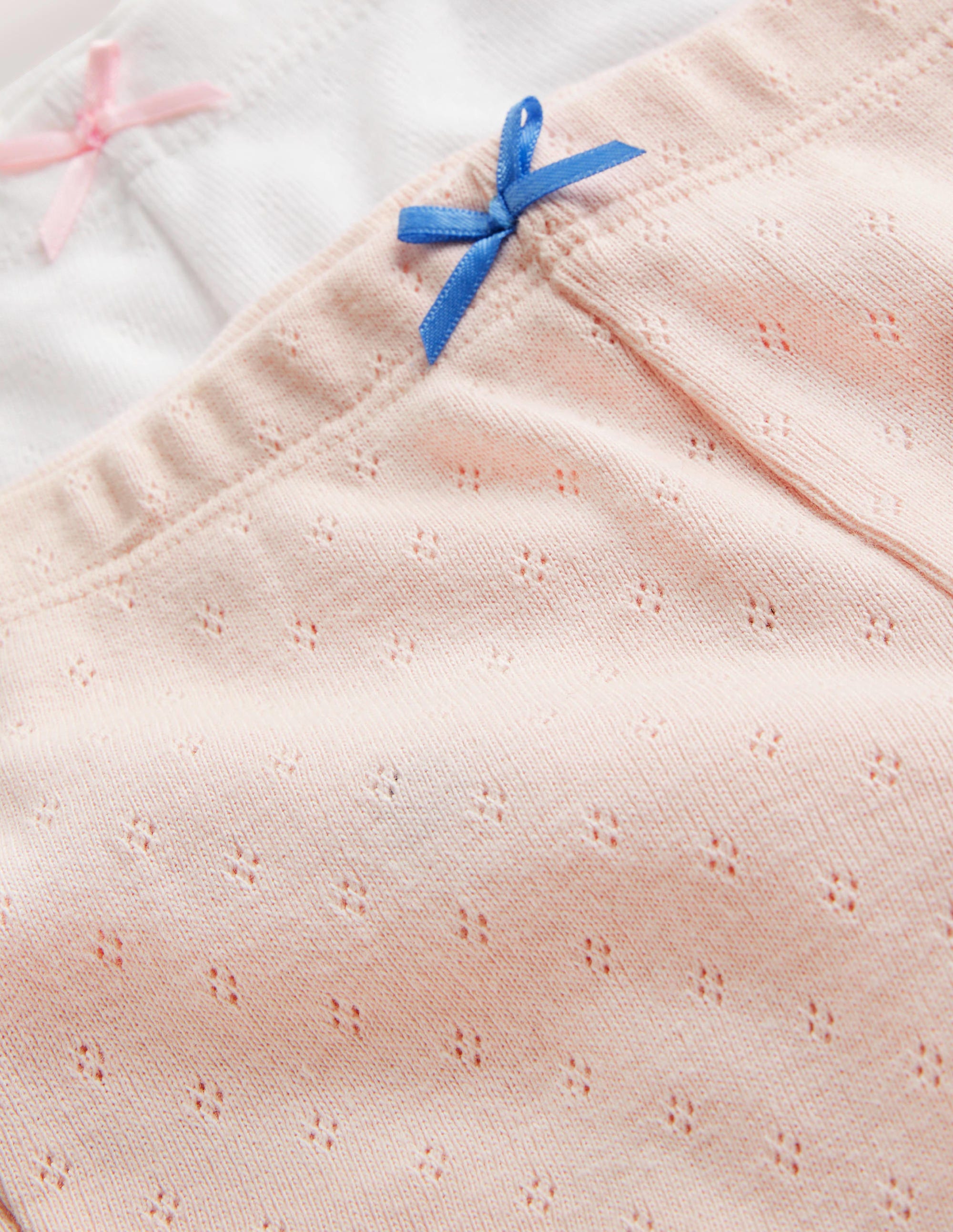 Twin Pack Pointelle Leggings-Boto Pink/Ivory - Image 3