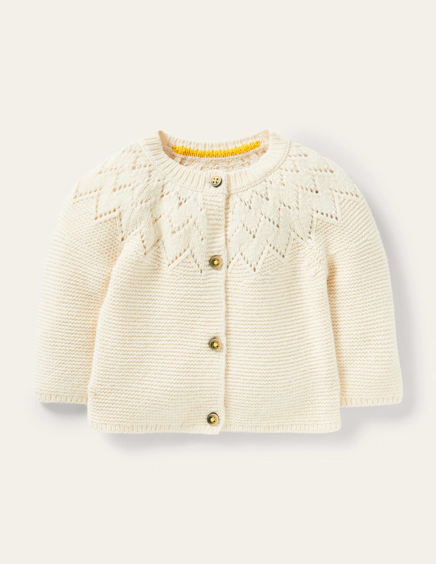 Cosy Cardigan-Ecru Marl