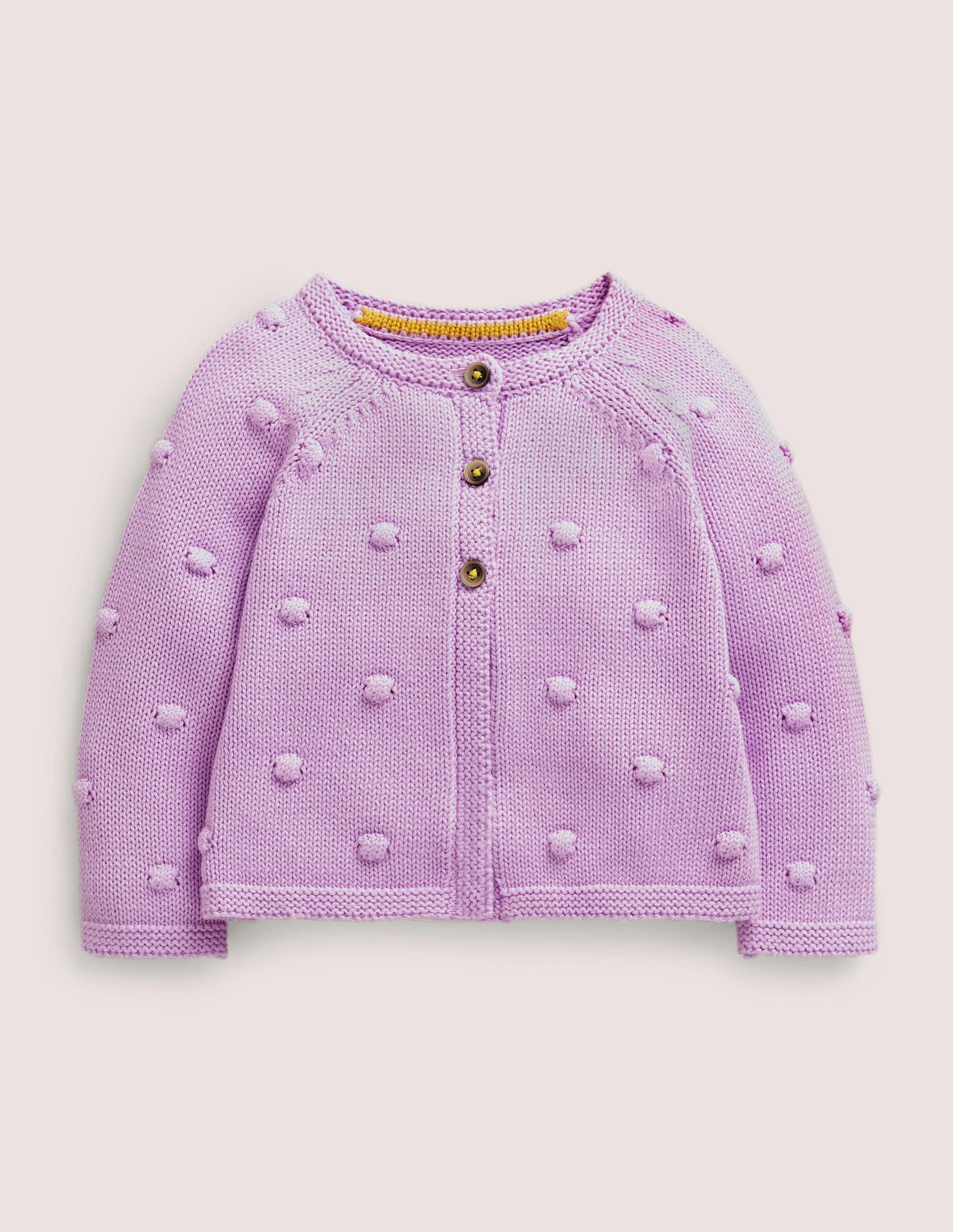 Cosy Bobble Cardigan-Lilac Bud-1