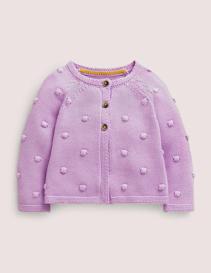 Cosy Bobble Cardigan-Lilac Bud-1