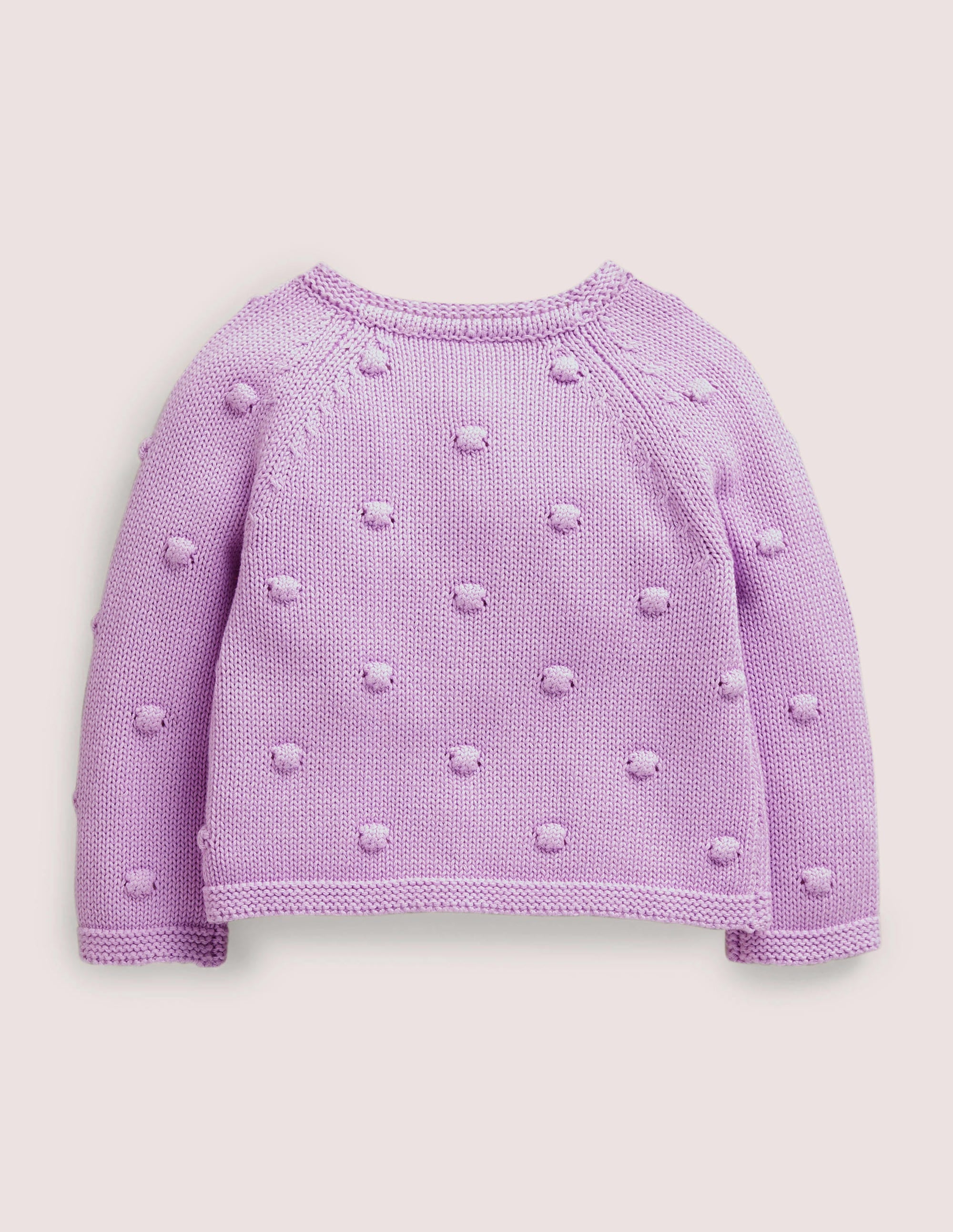 Cosy Bobble Cardigan-Lilac Bud - Image 2