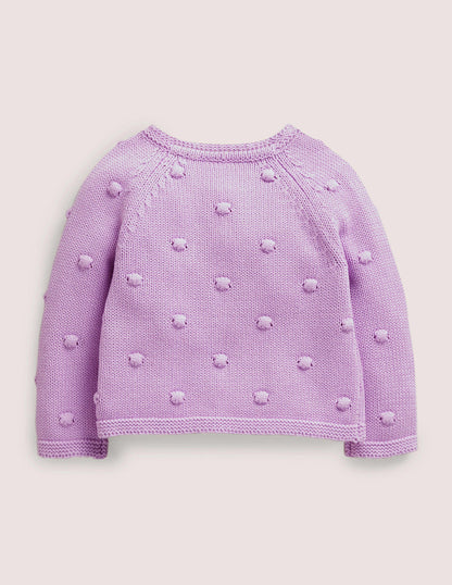 Cosy Bobble Cardigan-Lilac Bud-2