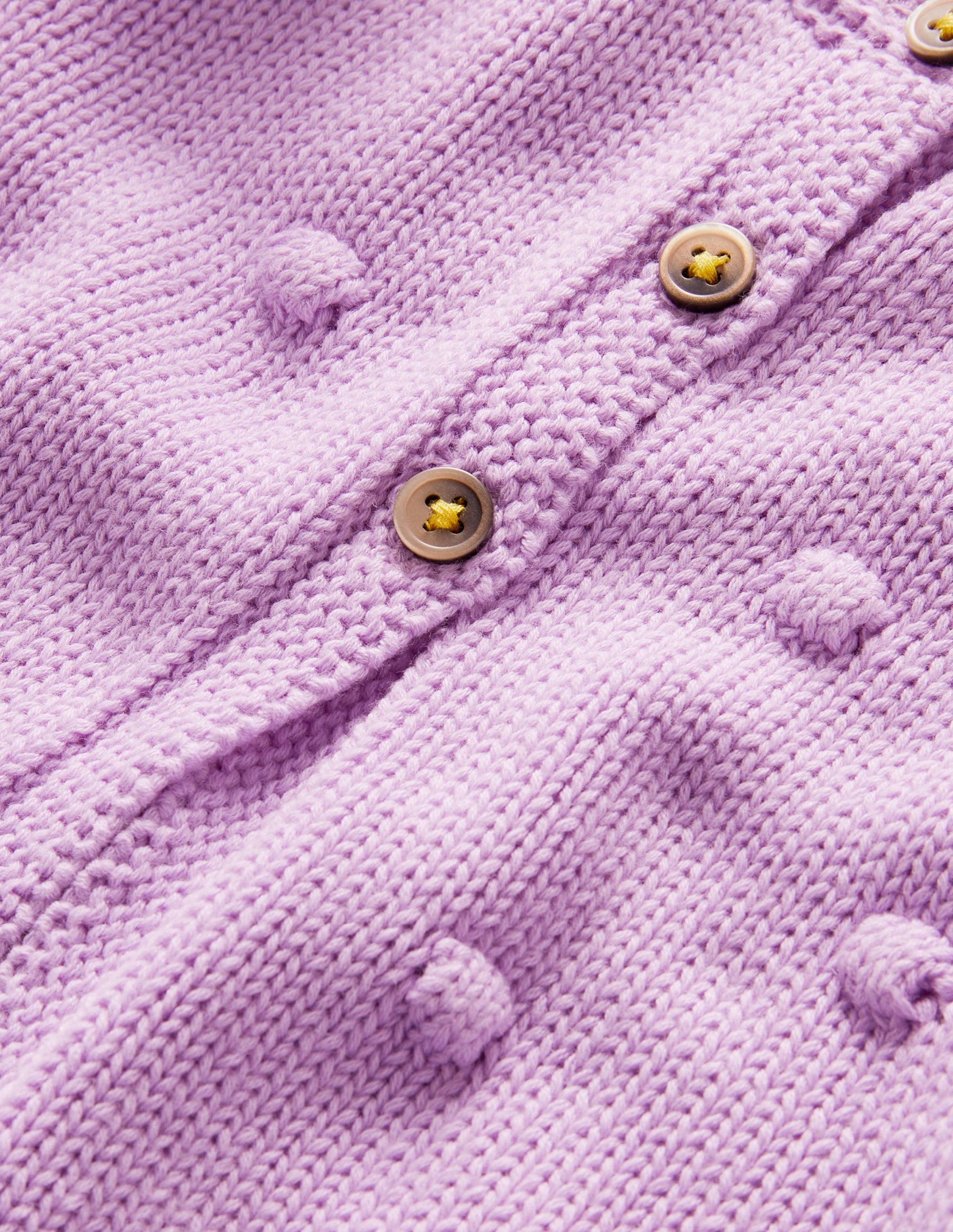 Cosy Bobble Cardigan-Lilac Bud - Image 3