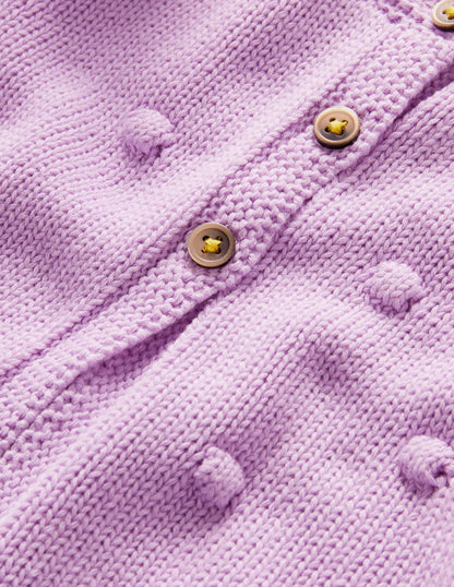 Cosy Bobble Cardigan-Lilac Bud-3