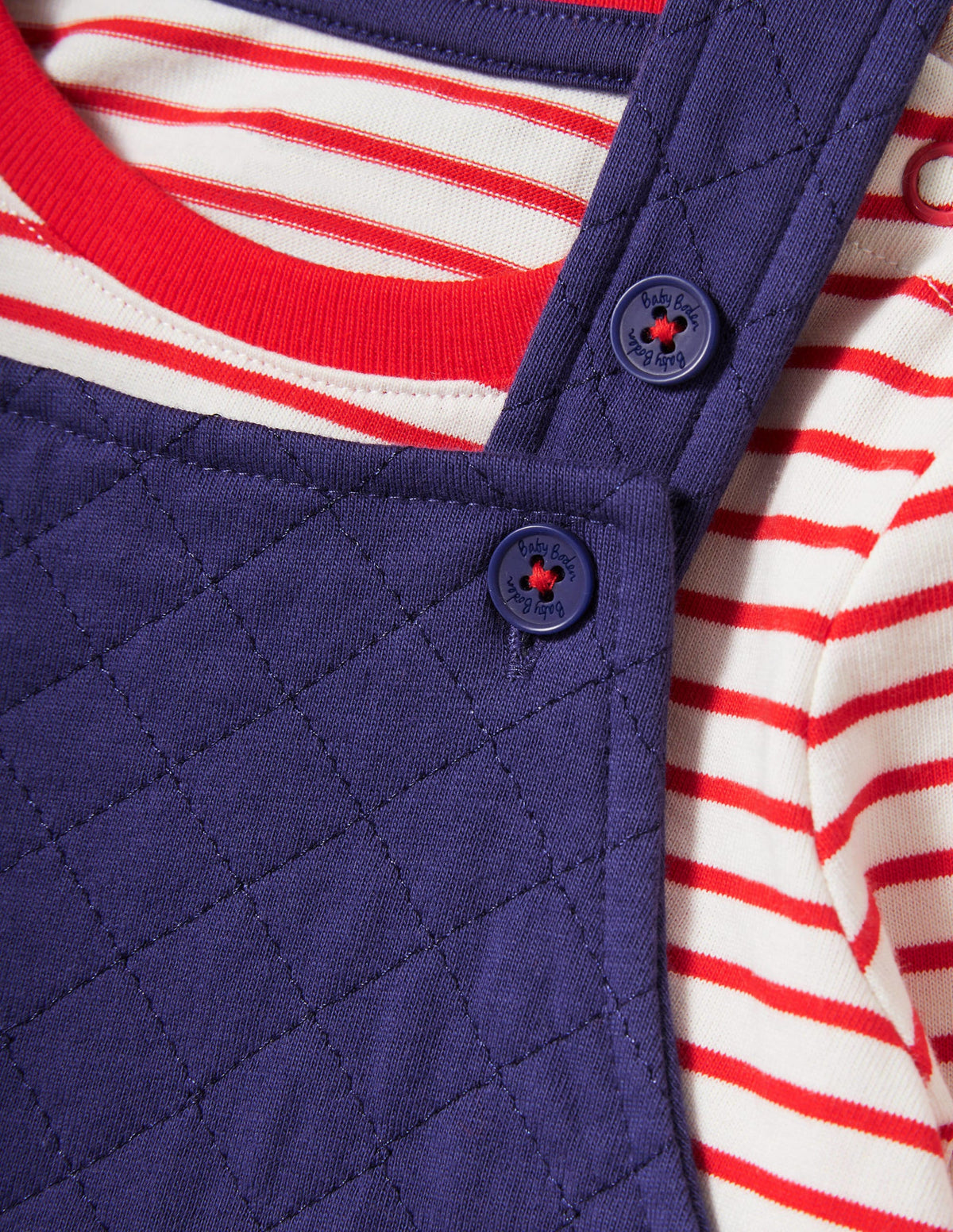 Quilted Dungaree Set-Starboard Blue - Image 3