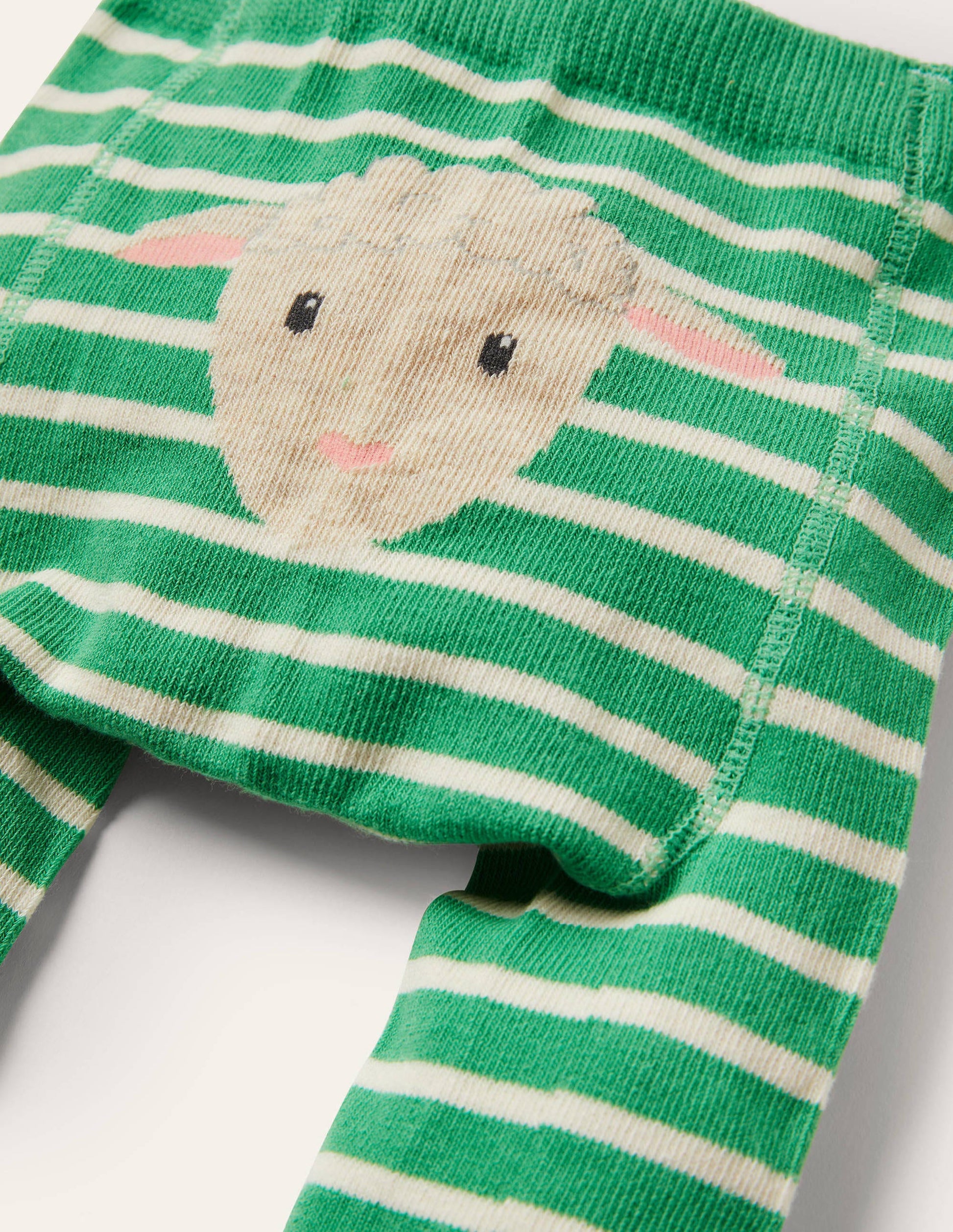 Knitted Leggings-Green Sheep-2