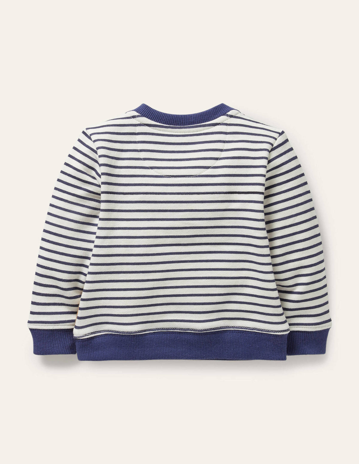 Appliqué Sweatshirt-Ivory/Starboard Blue Cows - Image 2