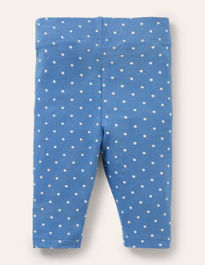 Baby Leggings-Bright Bluebell Pin Spot-2