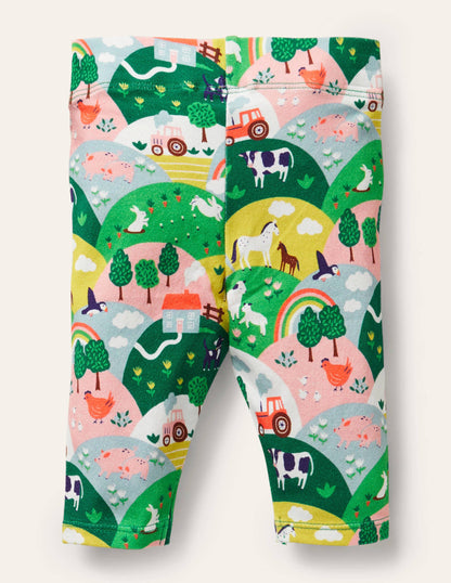 Baby Leggings-Multi Coastal Scene-2