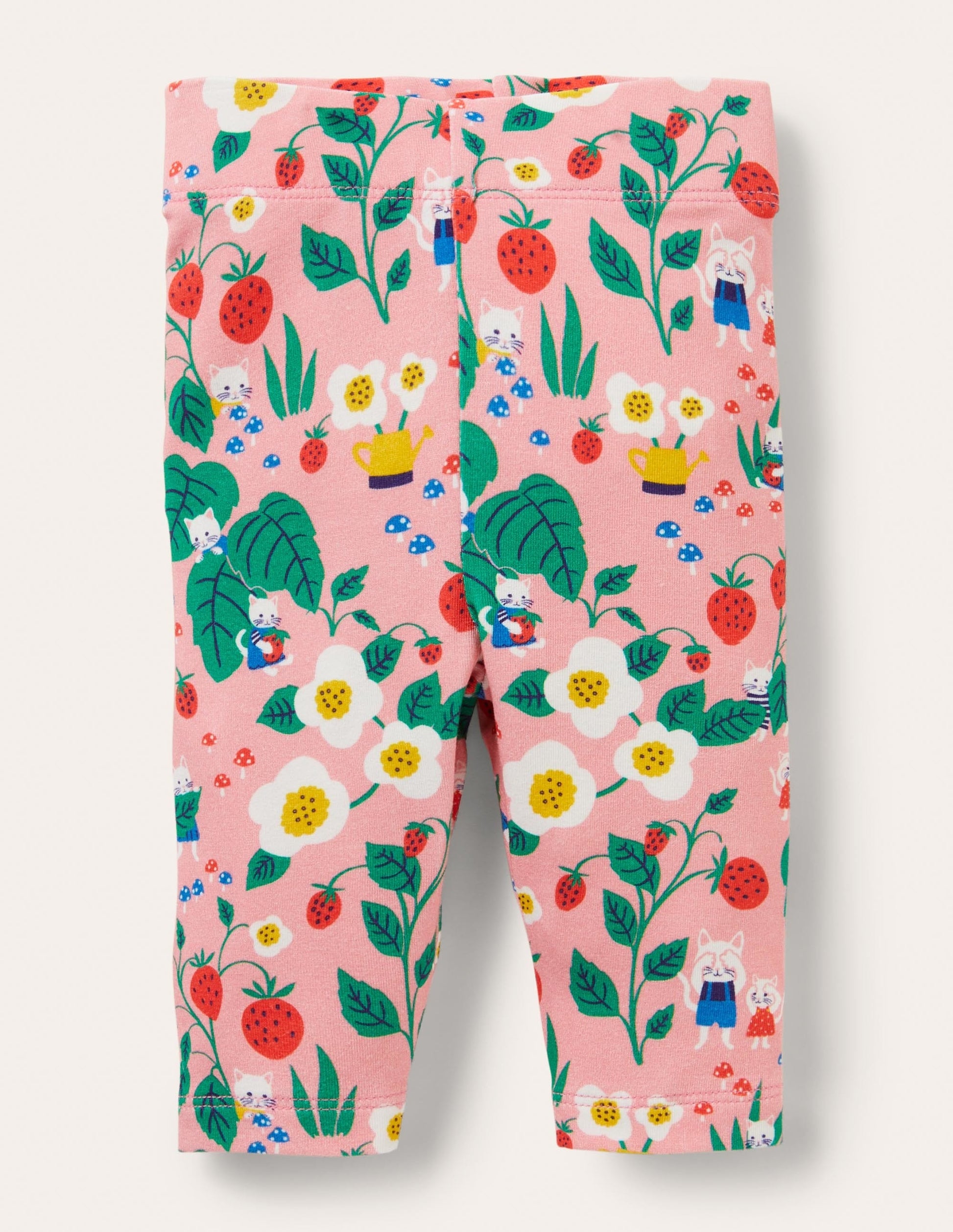 Baby Leggings-Pink Lemonade Strawberry Patch-1