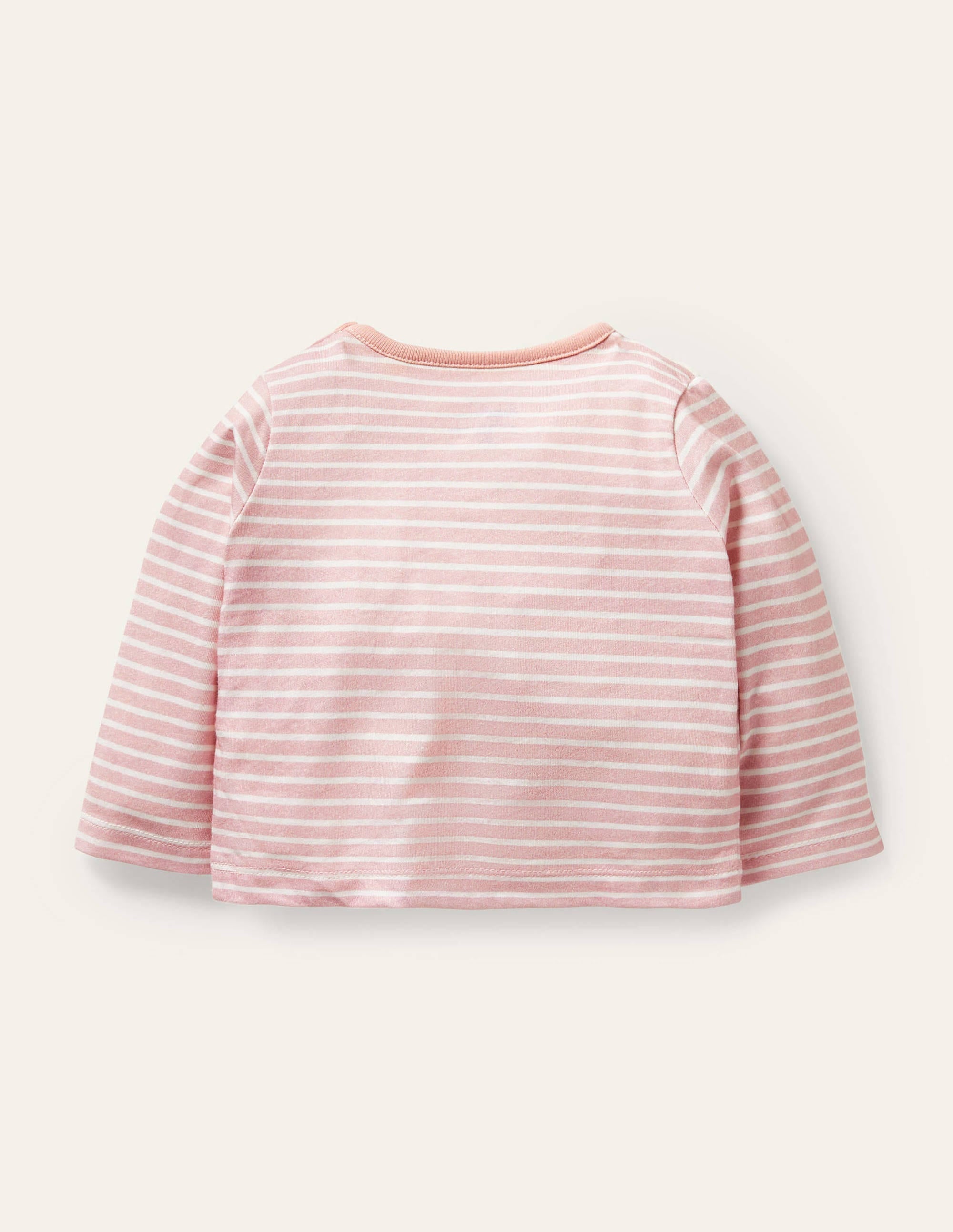 Graphic Appliqué Jersey Top-Boto Pink Farm Animals - Image 2