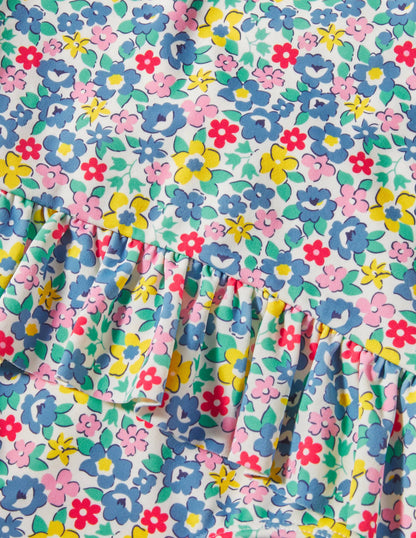 Pretty Frill Waist Swimsuit-Multi Spring Floral-3