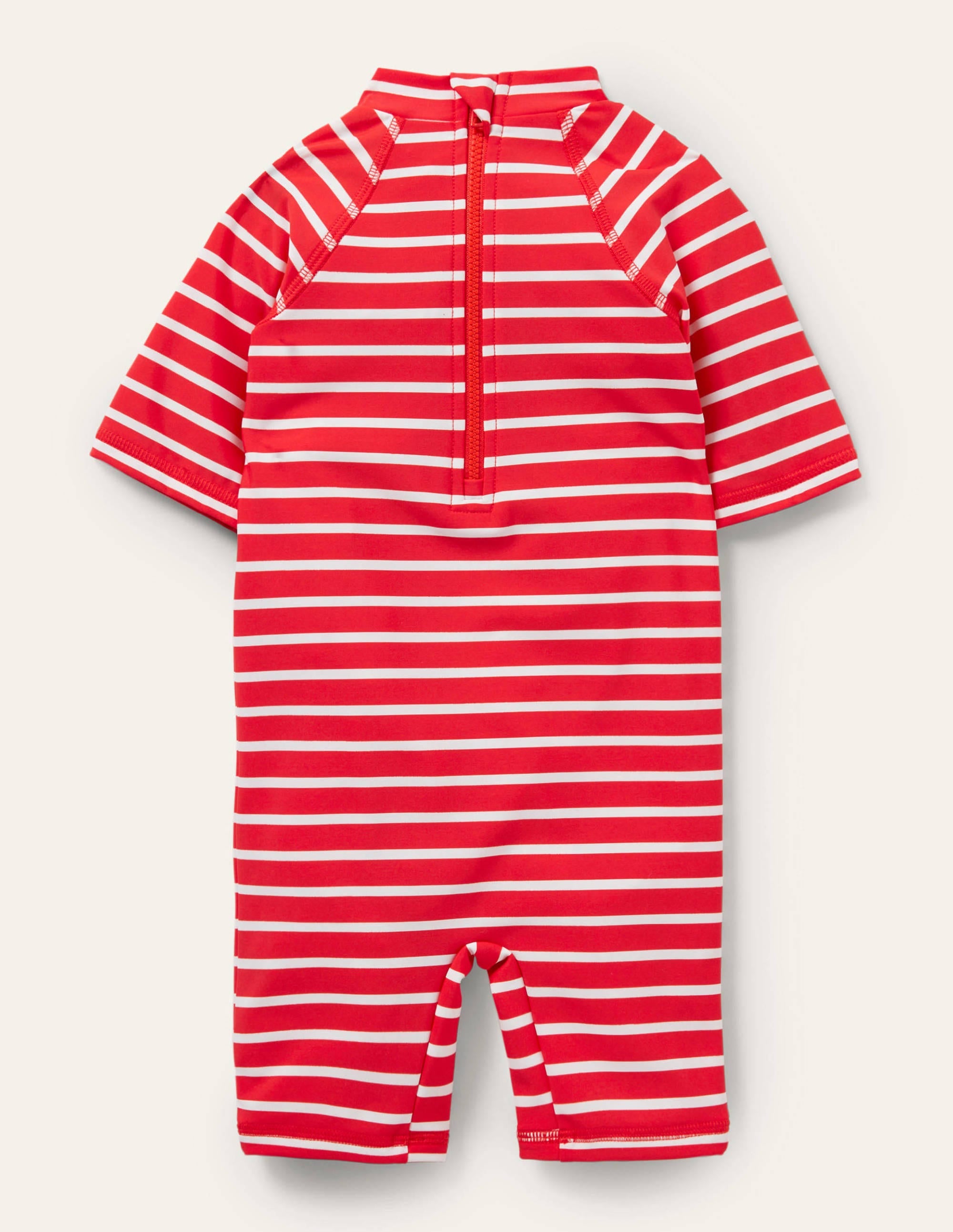 Printed Sun-safe Surf Suit-Fire Red/Ivory Whale - Image 2