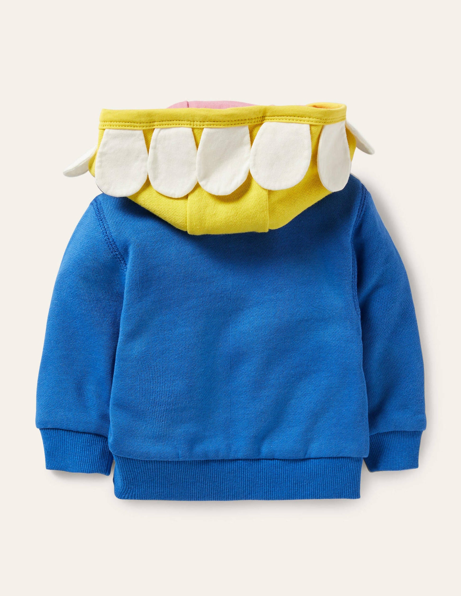 Appliqué Hoodie-Blue Flower-4