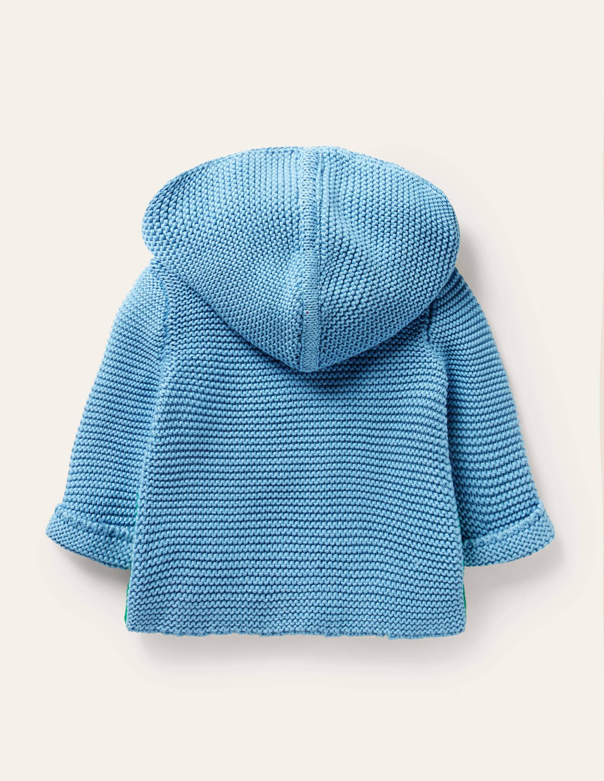 Rainbow Scene Knitted Jacket-Aqua - Image 2