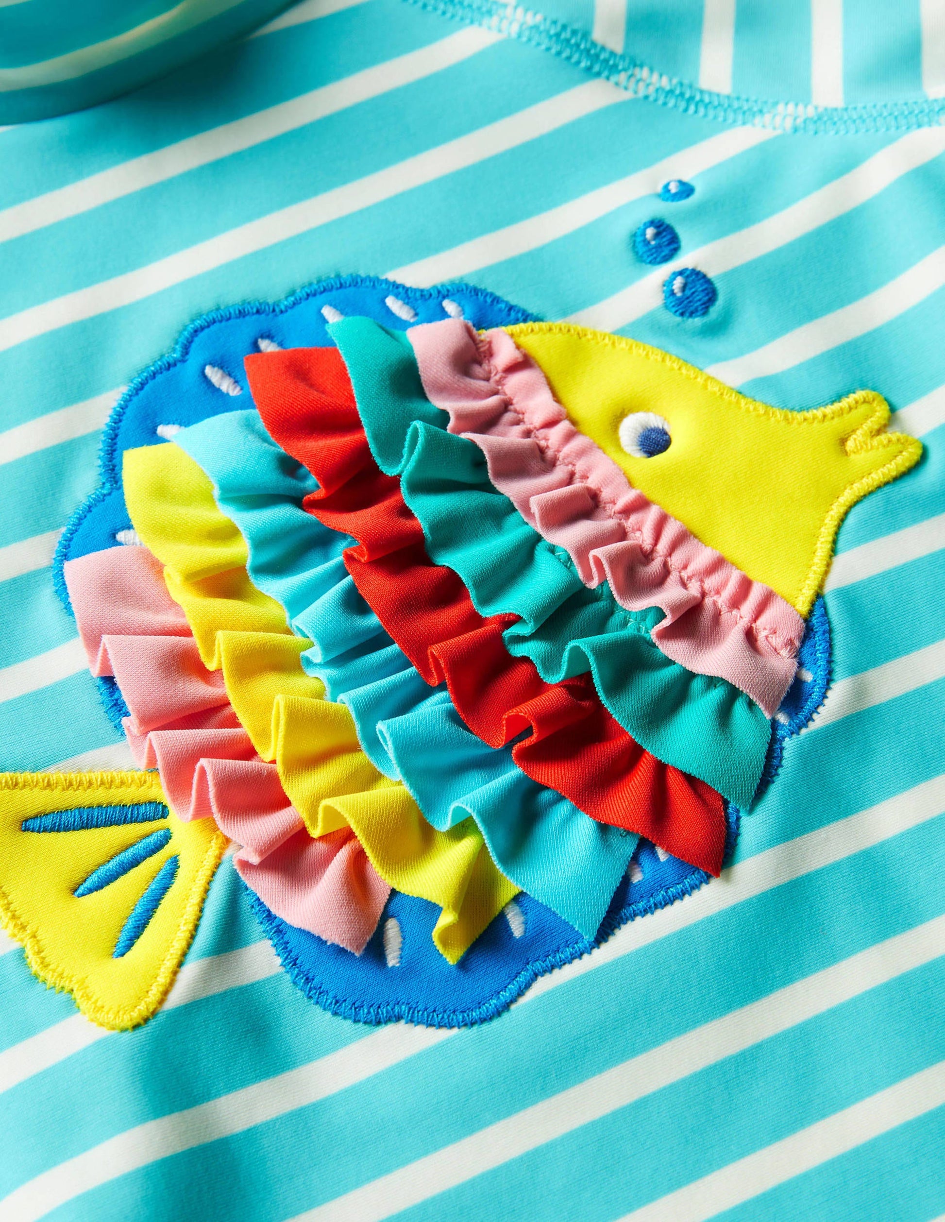 Rash Vest Set-Aqua Blue Fish-3