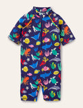 Printed Sun-safe Surf Suit-Ivory Under The Sea