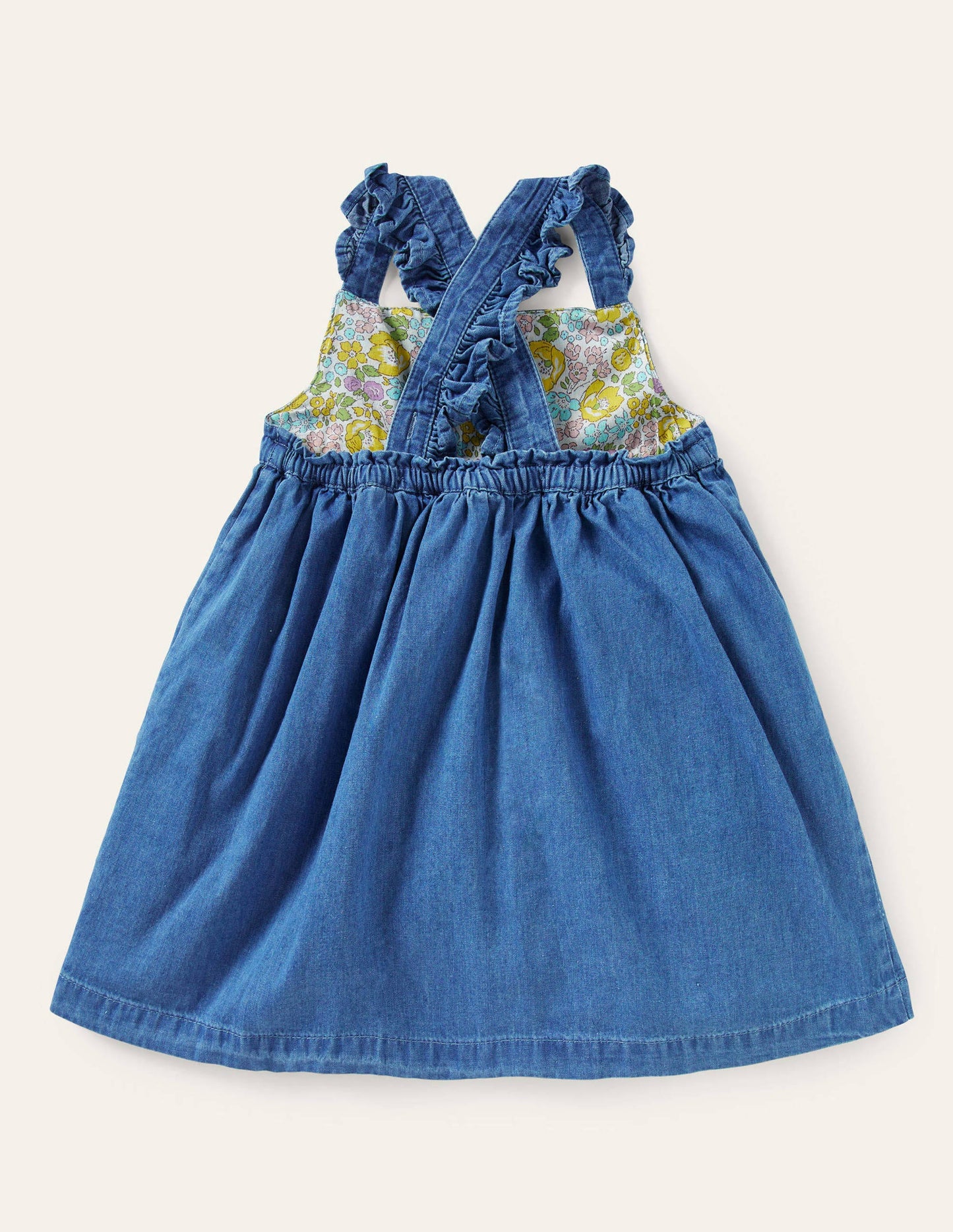 Button-up Woven Dress-Bright Bluebell Daisy