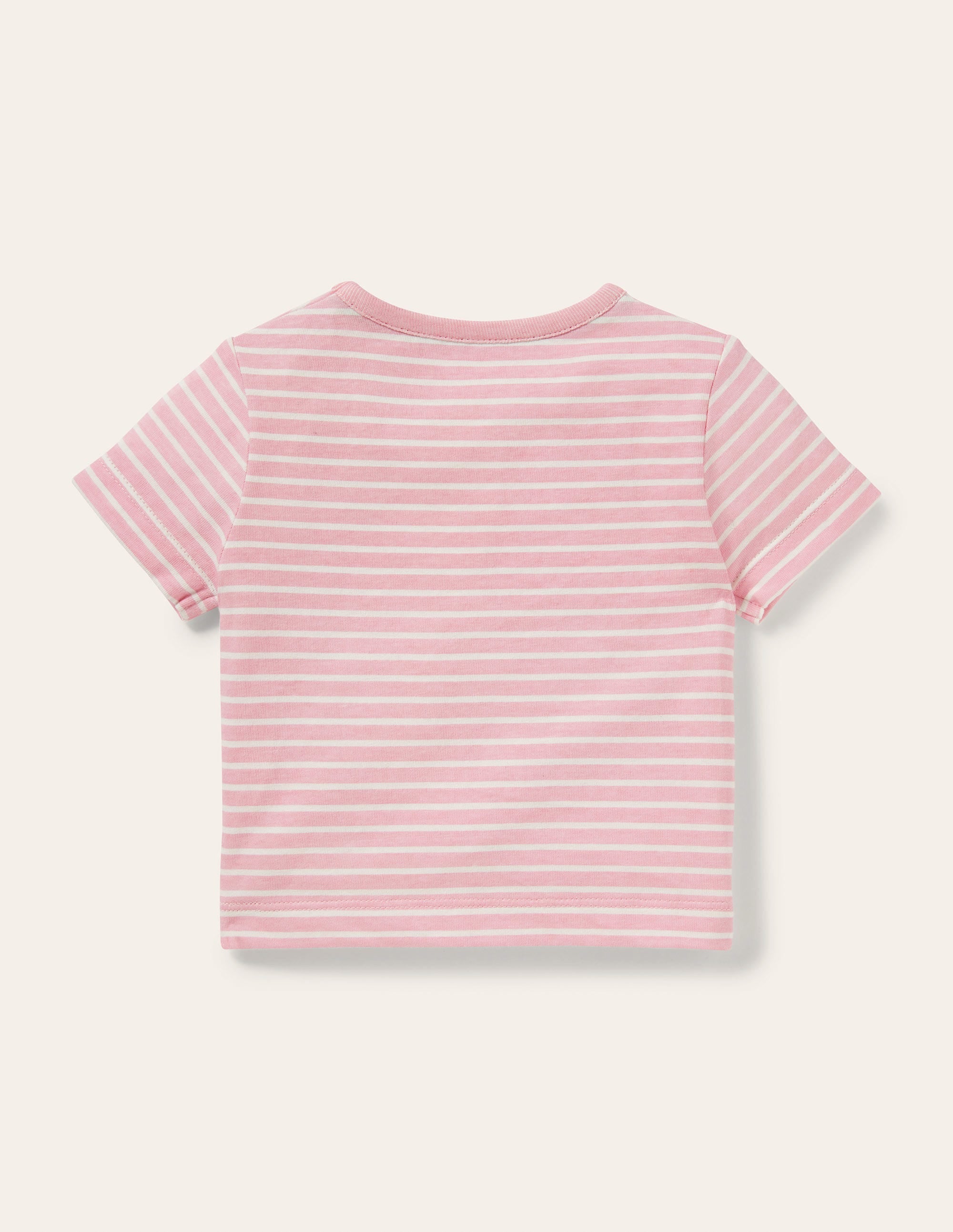Crochet T-shirt-Pink Lemonade/Ivory Jungle - Image 2