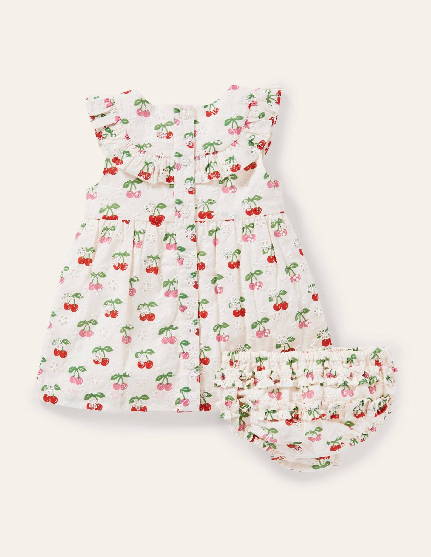 Broderie Woven Dress-Molly Mahon Cherries