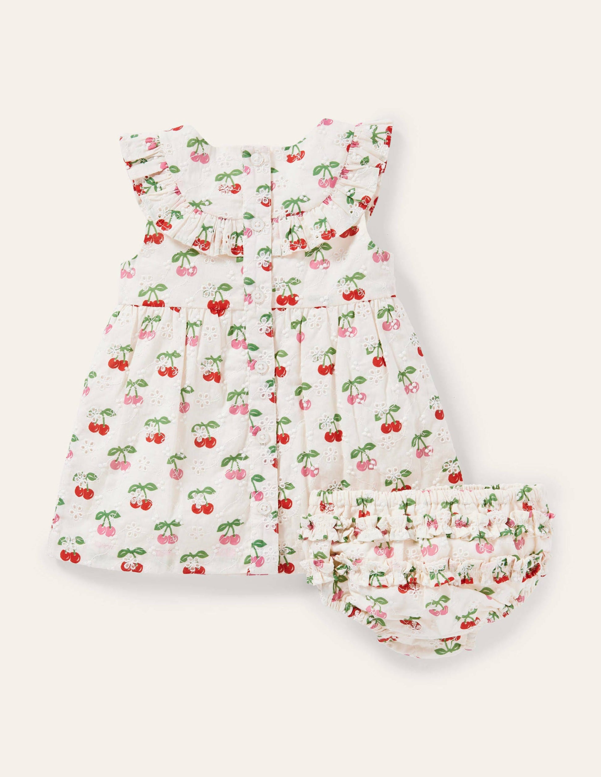 Broderie Woven Dress-Molly Mahon Cherries-2