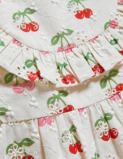 Broderie Woven Dress-Molly Mahon Cherries-3