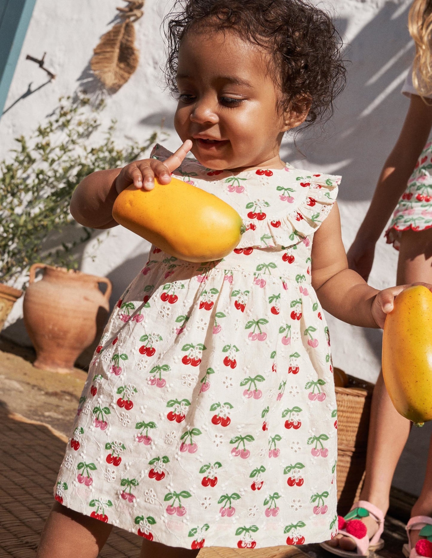 Broderie Woven Dress-Molly Mahon Cherries