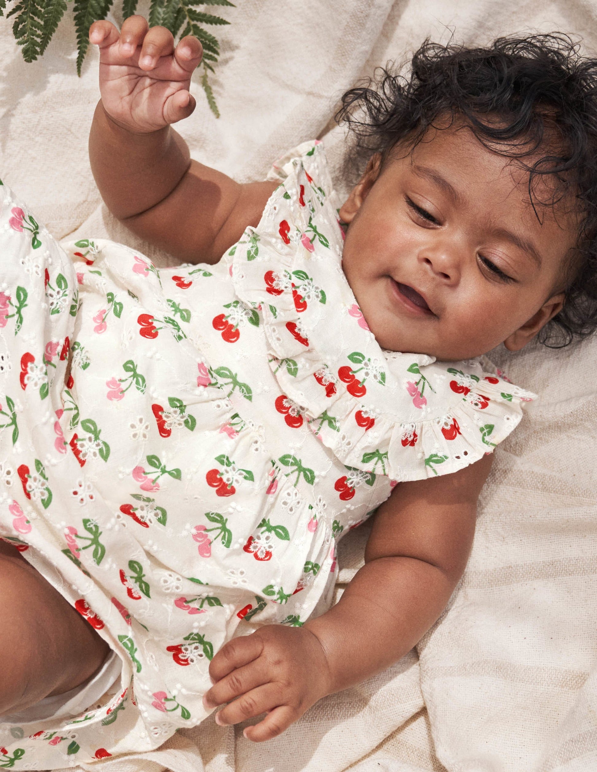 Broderie Woven Dress-Molly Mahon Cherries-5